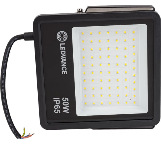 Светодиодный прожектор LEDVANCE ECOCLASS FL G2 50W 740 230V BK 4058075709331 1