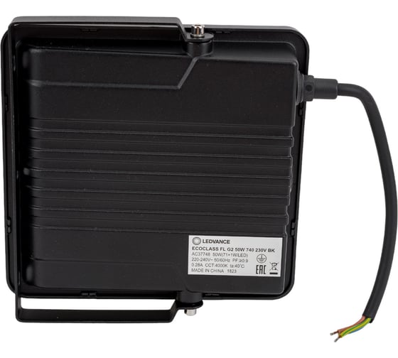 Светодиодный прожектор LEDVANCE ECOCLASS FL G2 50W 740 230V BK 4058075709331