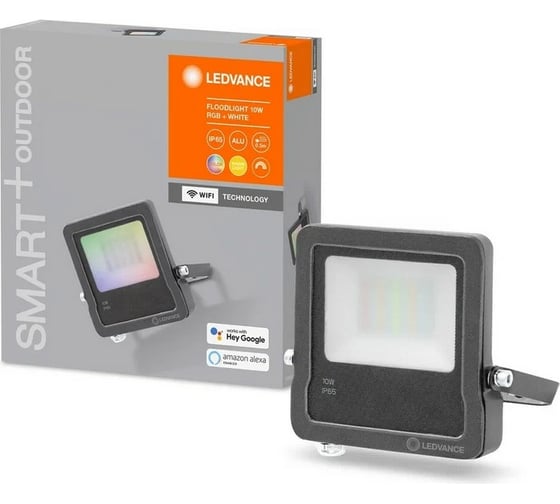 Умный прожектор LEDVANCE SMART WIFI FLOOD 10W RGBW DG 4058075474604