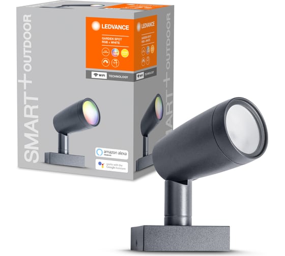 Умный уличный светильник LEDVANCE SMART WIFI GARDEN SPOT RGBW 1P DG  LEDV 4058075478374 1