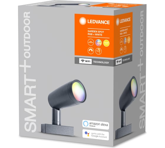 Умный уличный светильник LEDVANCE SMART WIFI GARDEN SPOT RGBW 1P DG  LEDV 4058075478374