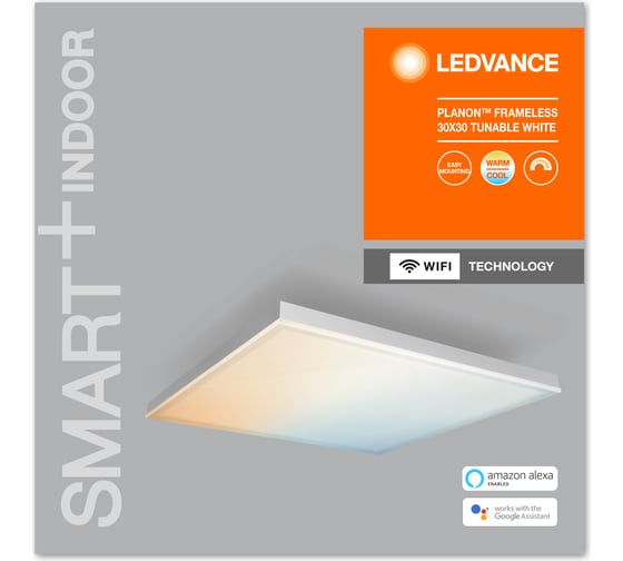 Умный светильник LEDVANCE SMART WIFI PLANON FRAMELESS 30X30T WLEDV 4058075484313