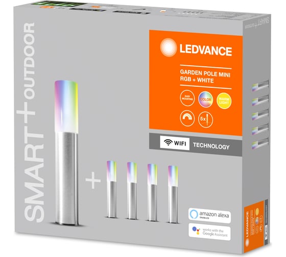 Умный уличный светильник LEDVANCE SMART WIFI GARDEN POLE MINI RGBW LEDV 4058075478190