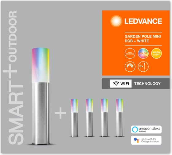 Умный уличный светильник LEDVANCE SMART WIFI GARDEN POLE MINI RGBW LEDV 4058075478190