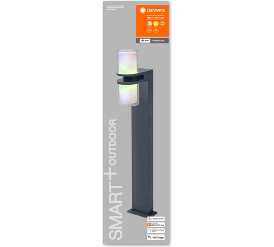 Умный уличный светильник LEDVANCE SMART OUTD WIFI UPDFLARE80CM RGBWDGLEDV 4058075564343
