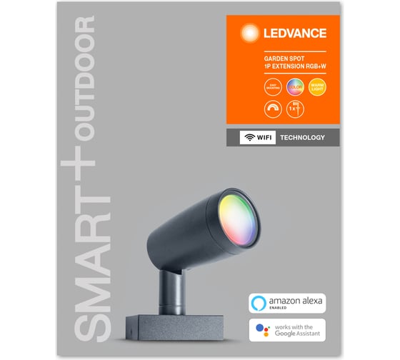 Умный уличный светильник LEDVANCE SMART WIFI GARDEN SPOT RGBW 1PEXTDGLEDV 4058075478398