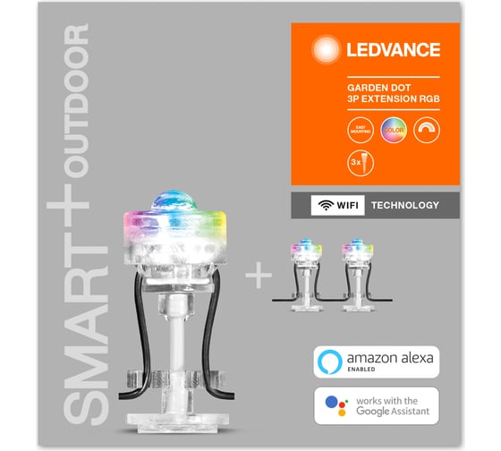 Умный уличный светильник LEDVANCE SMART WIFI GARDEN DOT RGB 3PEXT LEDV 4058075478572