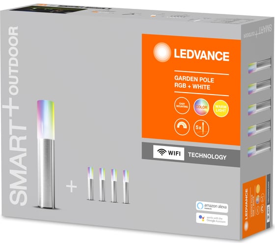 Умный уличный светильник LEDVANCE SMART WIFI GARDEN POLE RGBW LEDV 4058075478213