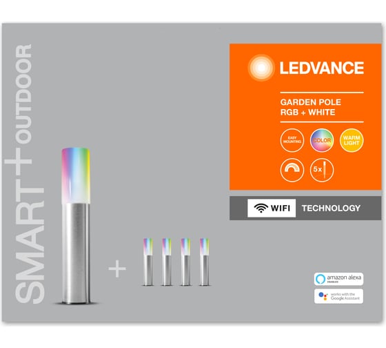 Умный уличный светильник LEDVANCE SMART WIFI GARDEN POLE RGBW LEDV 4058075478213