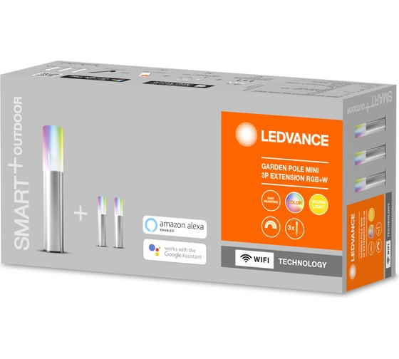 Умный уличный светильник LEDVANCE SMART WIFI GARDPOLE MINI RGBW 3PEXTLEDV 4058075478237