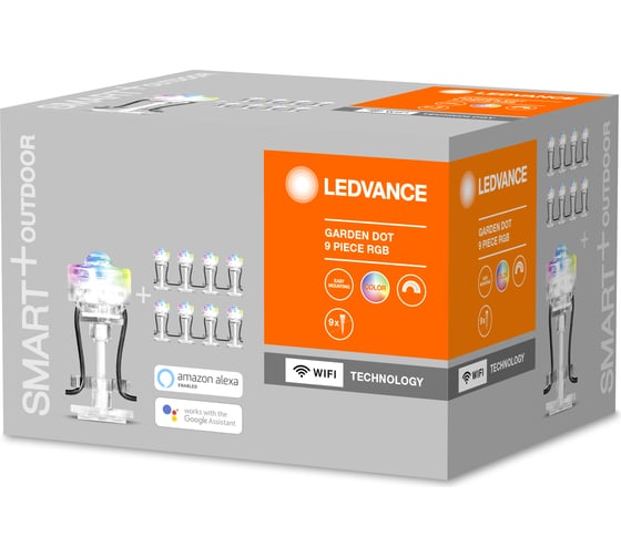 Умный уличный светильник LEDVANCE SMART WIFI GARDEN DOT RGB 9P LEDV 4058075478534