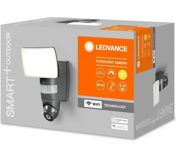 Умный прожектор с камерой LEDVANCE SMART OUTD WIFI FLOOD CAMERA 830 DG 4058075478312