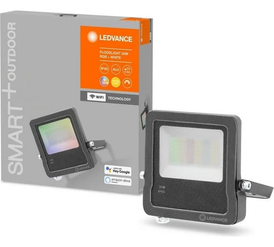 Умный прожектор LEDVANCE SMART WIFI FLOOD 30W RGBW DG 4058075474642