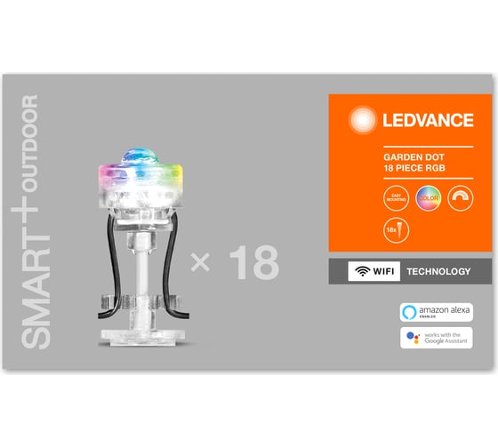 Умный уличный светильник LEDVANCE SMART WIFI GARDEN DOT RGB 18P LEDV 4058075478558