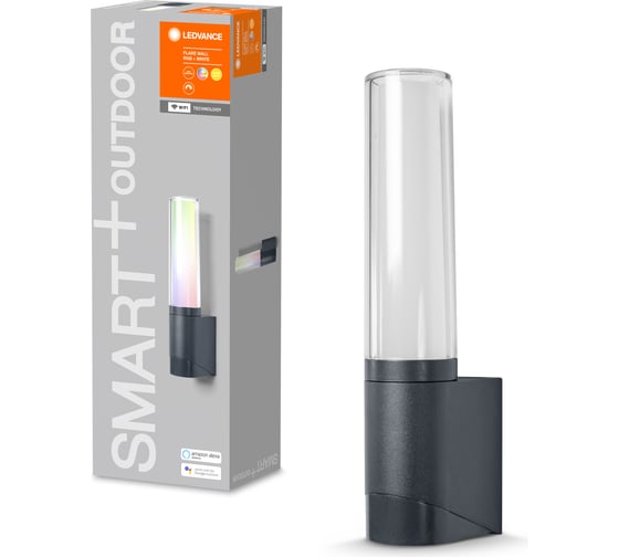 Умный уличный светильник LEDVANCE SMART OUTD WIFI FLARE WALL RGBW DG LEDV 4058075478275 1