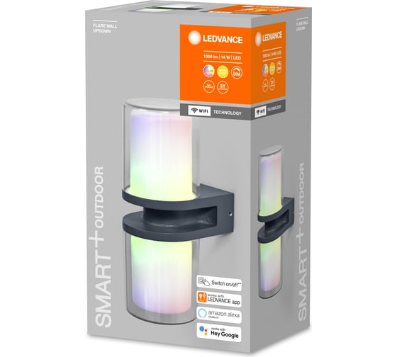 Умный уличный светильник LEDVANCE SMART OUTD WIFI UPDFLAREWALL RGBWDGLEDV 4058075564305