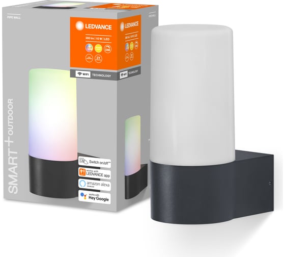 Умный уличный светильник LEDVANCE SMART OUTD WIFI PIPE WALL RGBW DG LEDV 4058075564183