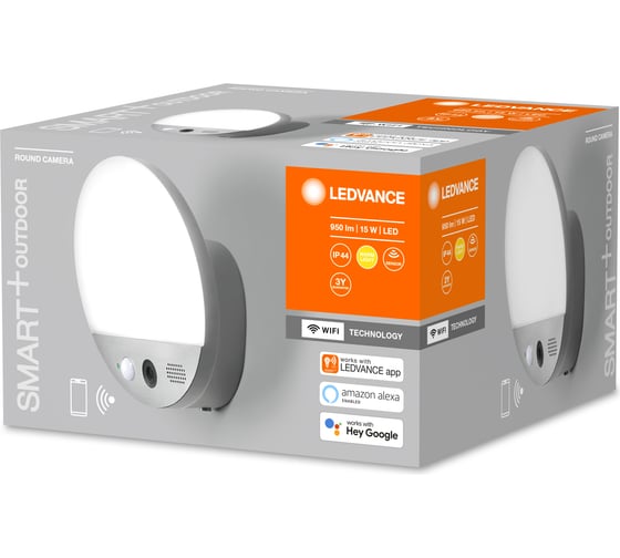 Умный уличный светильник LEDVANCE SMART OUTD WIFI ROUND CAMERA DG LEDV 4058075564480