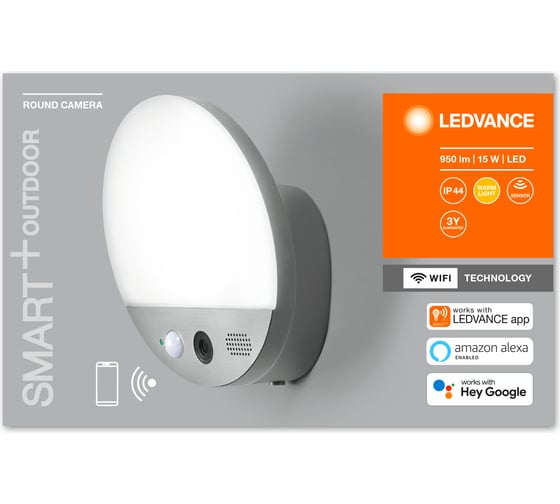 Умный уличный светильник LEDVANCE SMART OUTD WIFI ROUND CAMERA DG LEDV 4058075564480