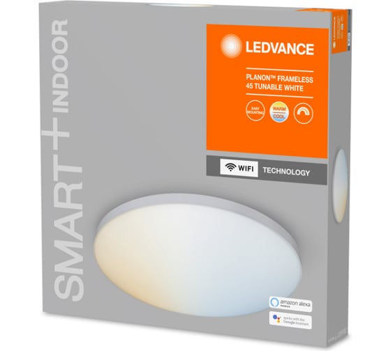 Умный светильник LEDVANCE SMART WIFI PLANON FRAMELESS RD45 TWLEDV 4058075484719