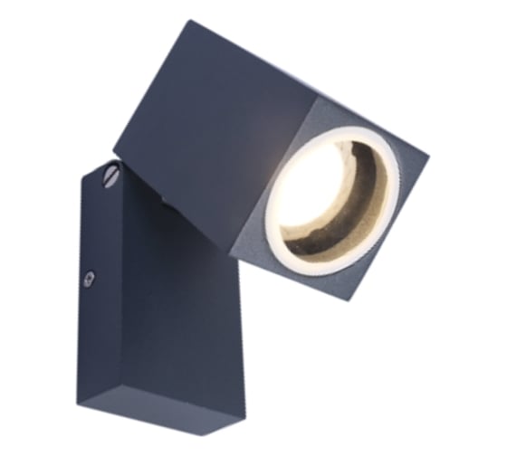 Декоративная подсветка ЭРА WL37 GR MR16/GU10, серый, для интерьера, фасадов зданий Б0054409