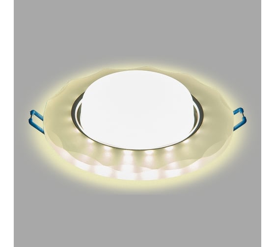 Встраиваемый светильник General Lighting Systems с подсветкой GX53, 123х45мм, фигурный матовый, IP20 GCL-GX53-H38-BL-6 661153