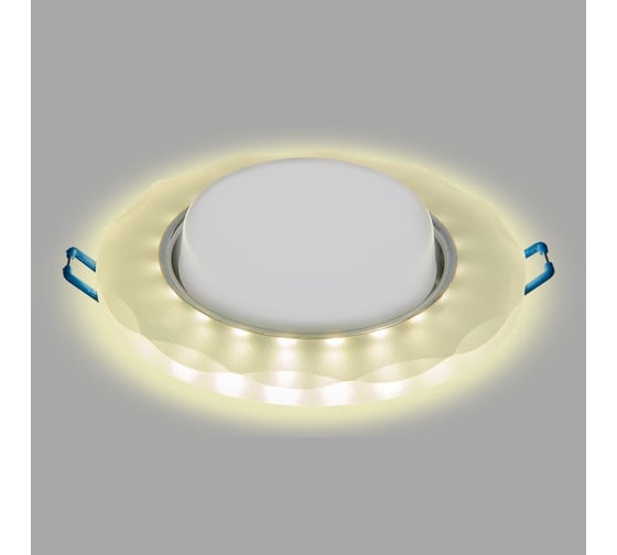 Встраиваемый светильник General Lighting Systems с подсветкой GX53, 123х45мм, фигурный матовый, IP20 GCL-GX53-H38-BL-6 661153