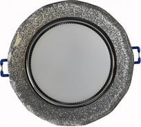 Встраиваемый светильник General Lighting Systems с подсветкой GX53, 120х42мм, фигурный серебряный блеск, IP20 GCL-GX53-H38-BL-6 661258