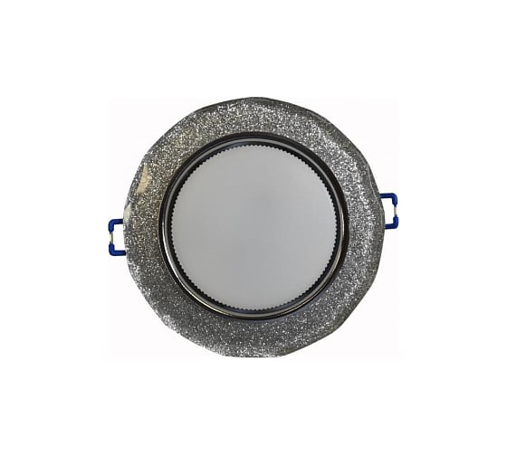 Встраиваемый светильник General Lighting Systems с подсветкой GX53, 120х42мм, фигурный серебряный блеск, IP20 GCL-GX53-H38-BL-6 661258