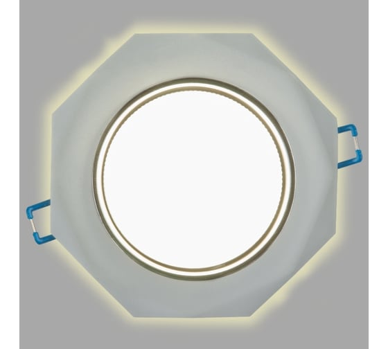 Встраиваемый светильник General Lighting Systems с подсветкой GX53, 123х45мм, граненый матовый, IP20 GCL-GX53-H38-BL-7 661154