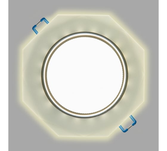 Встраиваемый светильник General Lighting Systems с подсветкой GX53, 123х45мм, граненый матовый, IP20 GCL-GX53-H38-BL-7 661154