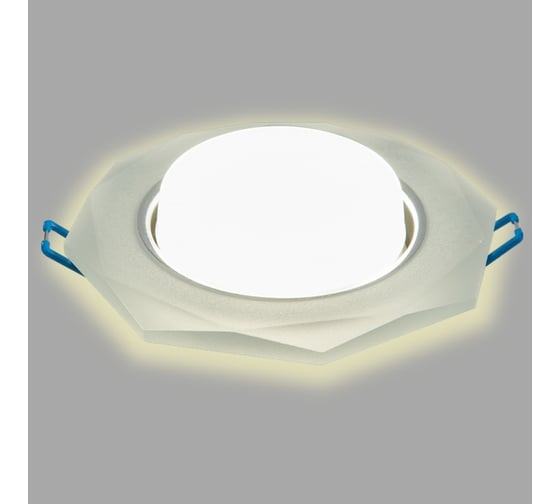 Встраиваемый светильник General Lighting Systems с подсветкой GX53, 123х45мм, граненый матовый, IP20 GCL-GX53-H38-BL-7 661154