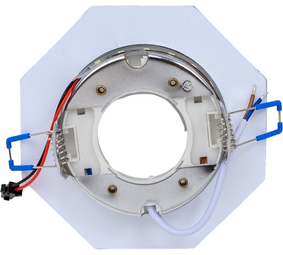 Встраиваемый светильник General Lighting Systems с подсветкой GX53, 120х42мм, граненый серебряный блеск, IP20 GCL-GX53-H38-BL-7 661260