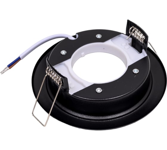 Встраиваемый светильник General Lighting Systems GX53, 108х38мм, черный матовый, IP20 GCL-GX53-H38-MA-BLACK 661239