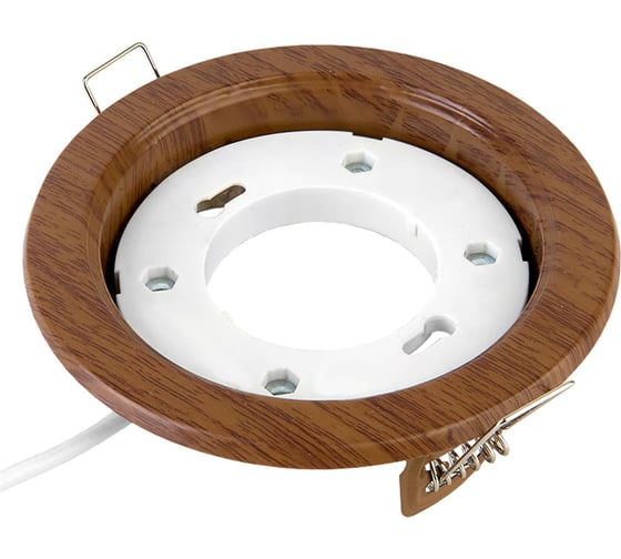 Встраиваемый светильник General Lighting Systems без подсветки GX53, 123х45мм, орех, IP20 GCL-GX53-H38-WOOD-HAZEL 661142 1