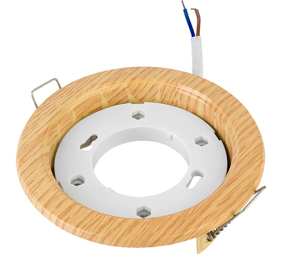 Встраиваемый светильник General Lighting Systems без подсветки GX53, 123х45мм, сосна, IP20 GCL-GX53-H38-WOOD-PINE 661145