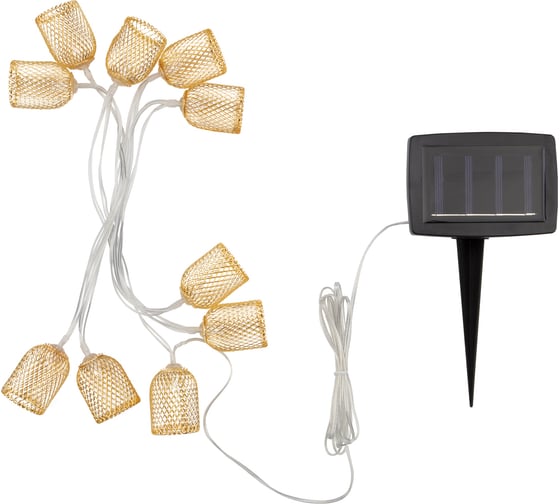 Каскад Lamper Ночная Лампада LED 6 м с выносной солнечной панелью 1 м и аккумулятором, IP65 602-240 1