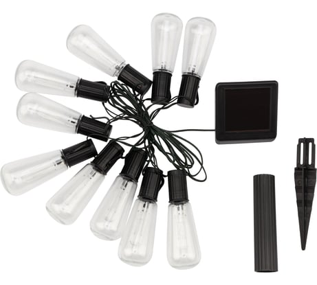 Каскад Lamper Капсула Времени LED 3.8 м с выносной солнечной панелью 2 м и аккумулятором, IP65 602-238