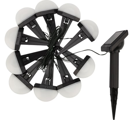 Каскад Lamper Взлетная Полоса LED 3,8 м с солнечной панелью 2 м и аккумулятором, IP65, 602-244