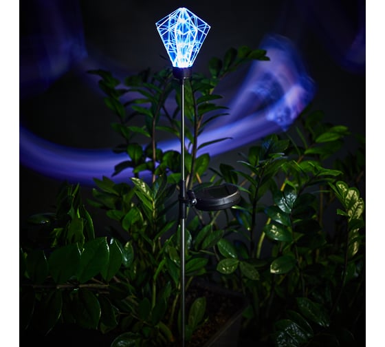 Светодиодный светильник Lamper Хрустальный Цветок LED RGB с аккумулятором, солнечной панелью 602-1001