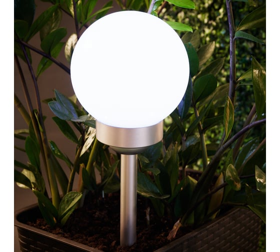 Светодиодный светильник Lamper ШАР ф150 LED встроенная солнечная панель, аккумулятор 602-1003