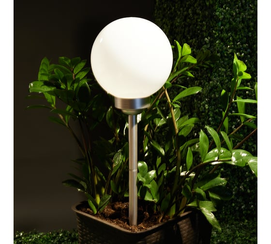 Светодиодный светильник Lamper ШАР ф200 LED встроенная солнечная панель, аккумулятор 602-1004