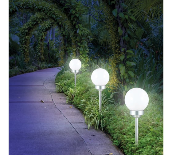 Светодиодный светильник Lamper ШАР ф250 LED встроенная солнечная панель, аккумулятор 602-1005