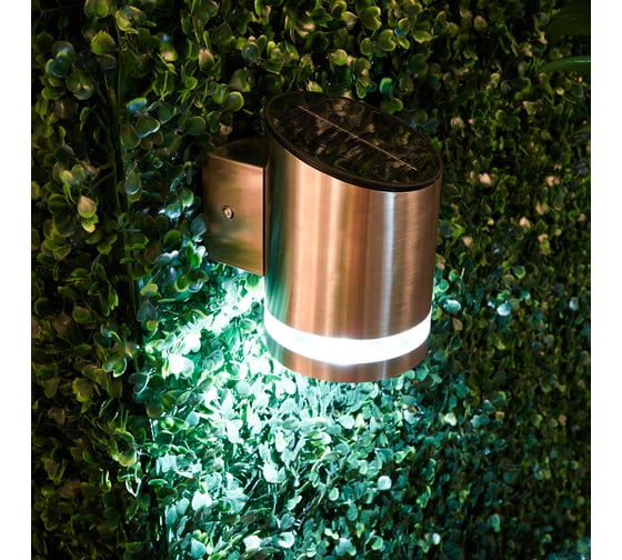 Настенный светильник Lamper LED с солнечной панелью и аккумулятором, холодное белое свечение 602-258