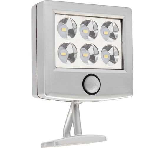 Поворотный прожектор Lamper LED 98x150x30 мм с солнечной панелью 2 м и аккумулятором, IP65 602-248