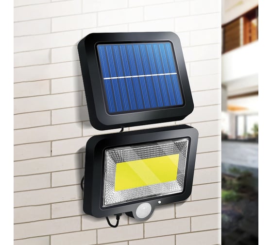 Прожектор Lamper NEW AGE LED COB 15 Вт 6500 K IP65, солнечная панель, датчики движения 602-1002