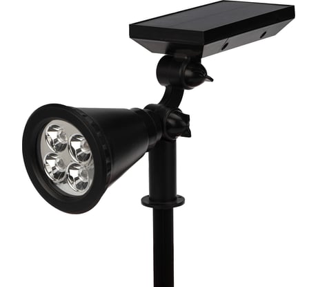 Светильник прожектор Lamper NEW AGE RGB на солнечной батарее, LED монтаж на стену, колышек 602-237