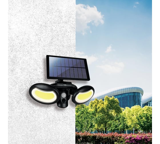 Прожектор Lamper NEW AGE COB 6500 K LED с датчиками движения и освещенности, аккумулятор 602-1010
