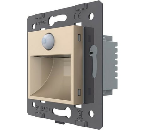 Подсветка лестницы LIVOLO пола с датчиком движения, цвет золотой (механизм) VL-C7-01JDRG-13