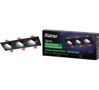 Встраиваемый потолочный светильник RITTER Artin 3хGU5.3, 260х94х25мм, алюминий, черный 51428 2